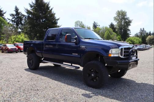 True Blue Clearcoat Metallic 2004 Ford F-250 XLT Crew Cab