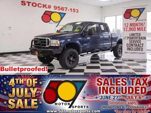 True Blue Clearcoat Metallic 2004 Ford F-250 XLT Crew Cab