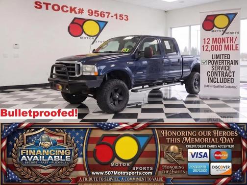 True Blue Clearcoat Metallic 2004 Ford F-250 XLT Crew Cab