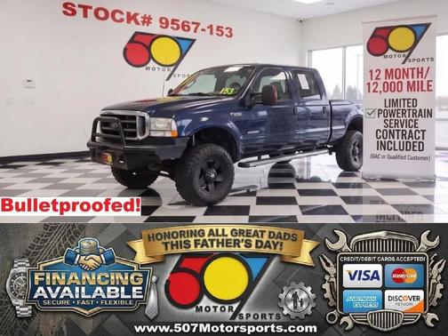 True Blue Clearcoat Metallic 2004 Ford F-250 XLT Crew Cab