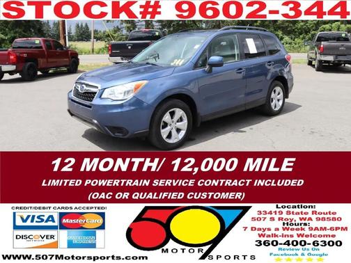 Marine Blue Pearl 2014 Subaru Forester 2.5i Premium