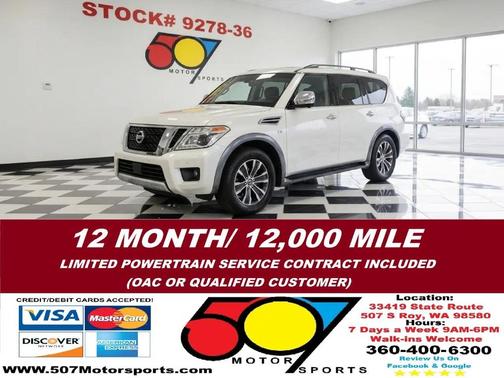 Pearl White 2017 Nissan Armada SL