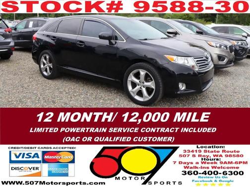 Black 2009 Toyota Venza Base