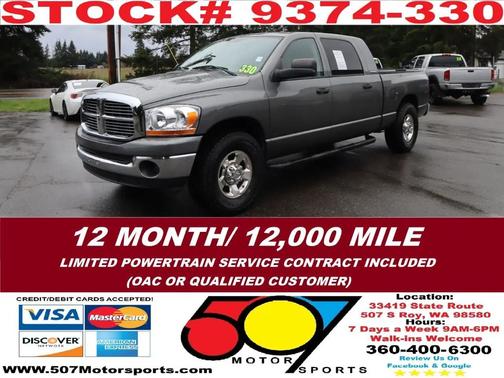 Gray 2006 Dodge Ram 1500 SLT Mega Cab