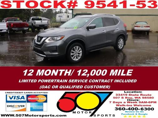 Gun Metallic 2018 Nissan Rogue SV