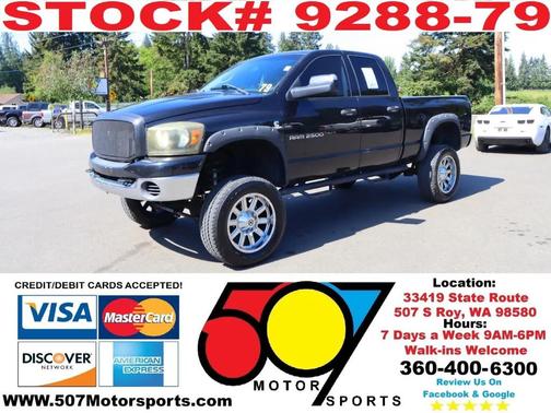 Black 2006 Dodge Ram 2500 SLT/TRX