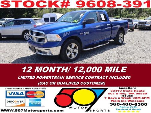 Blue Streak Pearlcoat 2014 RAM 1500 Big Horn