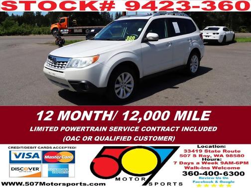 Satin White Pearl 2011 Subaru Forester 2.5 X Limited