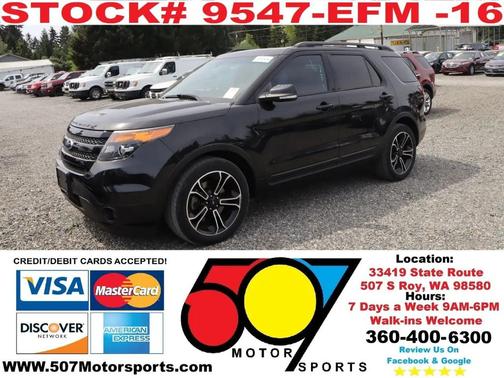 White Platinum Metallic Tri-Coat 2015 Ford Explorer Sport