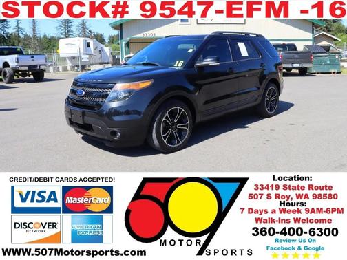 White Platinum Metallic Tri-Coat 2015 Ford Explorer Sport