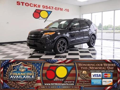 White Platinum Metallic Tri-Coat 2015 Ford Explorer Sport