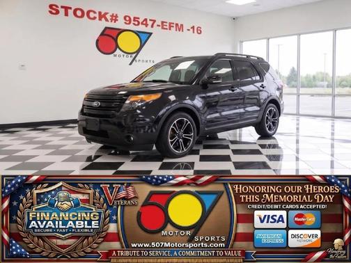 White Platinum Metallic Tri-Coat 2015 Ford Explorer Sport