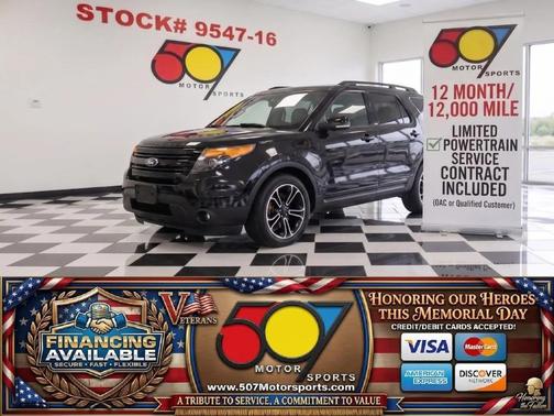 White Platinum Metallic Tri-Coat 2015 Ford Explorer Sport
