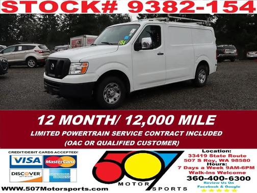 2016 Nissan NV Cargo NV1500 SL V8
