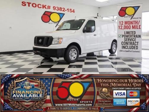 Glacier White 2016 Nissan NV Cargo NV1500 SL V8