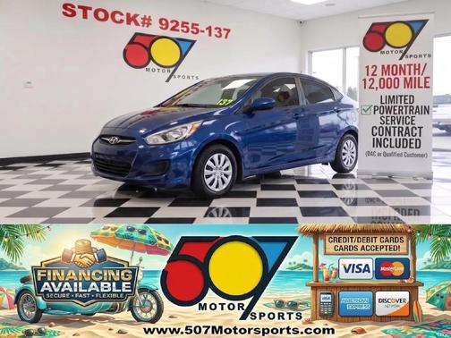 Pacific Blue Pearl 2016 Hyundai Accent SE