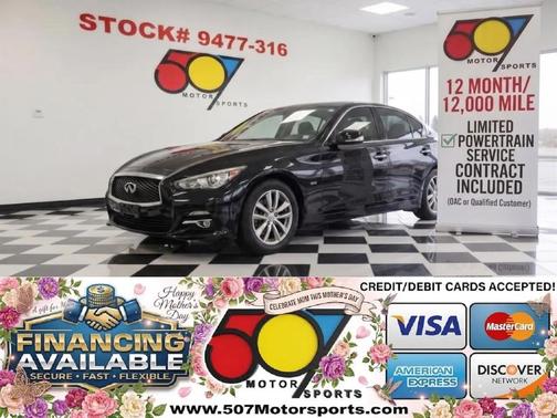 Black 2016 INFINITI Q50 2.0T Premium