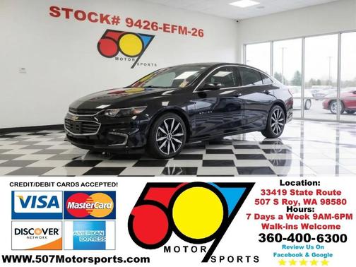 Mosaic Black Metallic 2017 Chevrolet Malibu 1LT