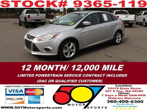 Ingot Silver Metallic 2013 Ford Focus SE