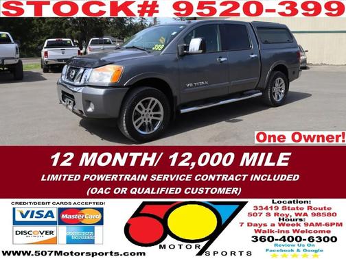 Gun Metallic 2015 Nissan Titan SL