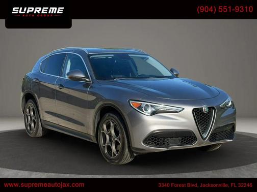 Gray 2018 Alfa Romeo Stelvio Ti Sport
