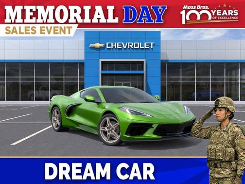 Roswell Green Metallic 2026 Chevrolet Corvette Stingray w/1LT