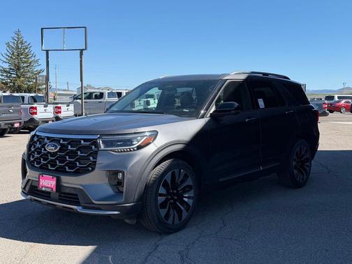 Gray Metallic 2025 Ford Explorer Platinum