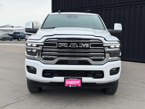 Bright White Clearcoat 2026 RAM 3500 Laramie Mega Cab 4x4 6'4' Box