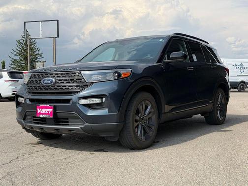 Stone Blue Metallic 2024 Ford Explorer XLT
