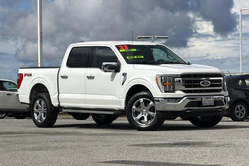 Star White Metallic Tri-Coat 2023 Ford F-150 Lariat