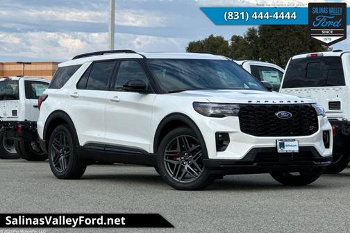 Star White Metallic Tri-Coat 2025 Ford Explorer ST
