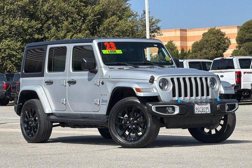 Silver Zynith Clearcoat 2023 Jeep Wrangler 4xe Sahara