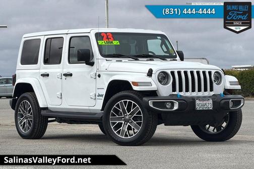Bright White Clearcoat 2023 Jeep Wrangler 4xe Sahara