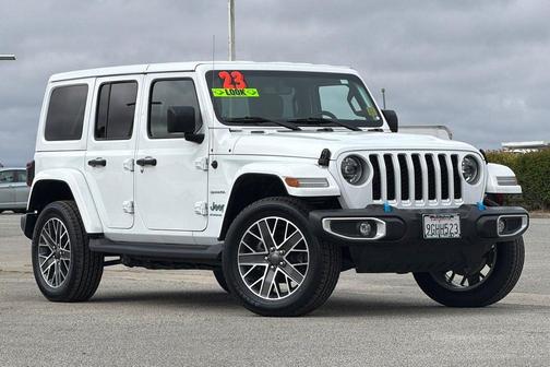 Bright White Clearcoat 2023 Jeep Wrangler 4xe Sahara