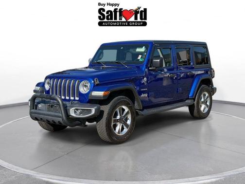 Ocean Blue Metallic Clearcoat 2019 Jeep Wrangler Unlimited Sahara
