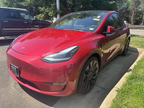 Red Multi-Coat 2021 Tesla Model Y Performance Dual Motor All-Wheel Drive