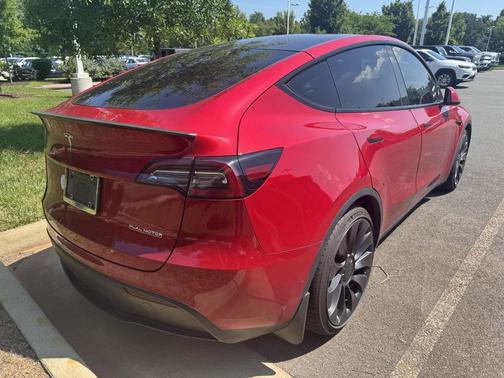 Red Multi-Coat 2021 Tesla Model Y Performance Dual Motor All-Wheel Drive
