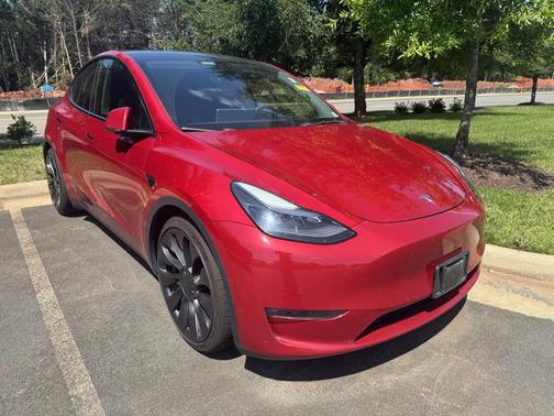 Red Multi-Coat 2021 Tesla Model Y Performance Dual Motor All-Wheel Drive