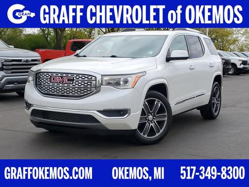 White Frost Tricoat 2018 GMC Acadia Denali