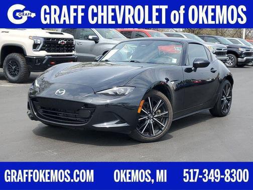 Jet Black Mica 2025 Mazda MX-5 Miata RF Grand Touring