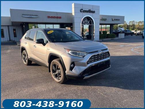 Silver Sky Metallic w/Midnight Black Roof 2020 Toyota RAV4 Hybrid SE