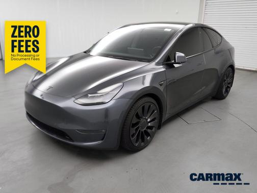 Gray 2021 Tesla Model Y Performance