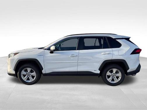 White 2021 Toyota RAV4 Hybrid XLE