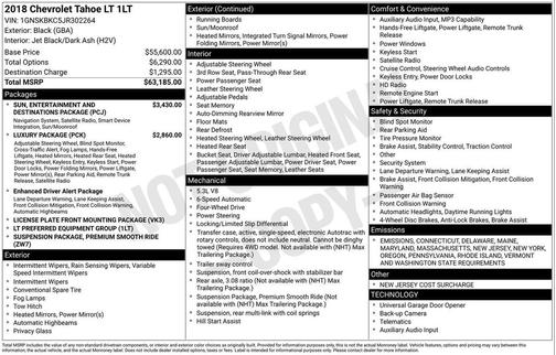 2018 Chevrolet Tahoe LT