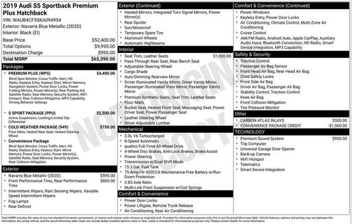 2019 Audi S5 3.0T Premium Plus