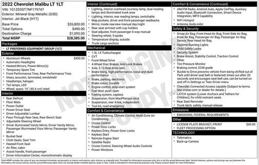 2022 Chevrolet Malibu FWD LT