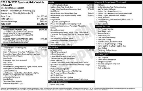 2020 BMW X5 xDrive40i