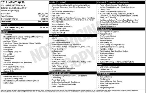2014 INFINITI QX80 Base