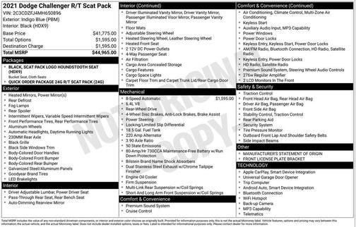 2021 Dodge Challenger R/T Scat Pack