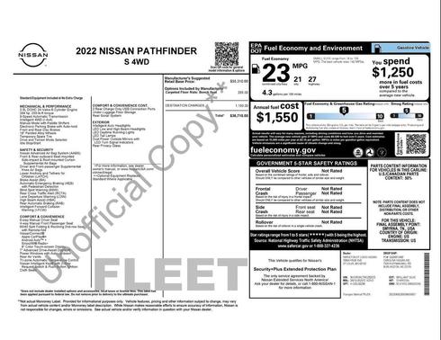 2022 Nissan Pathfinder S 4WD